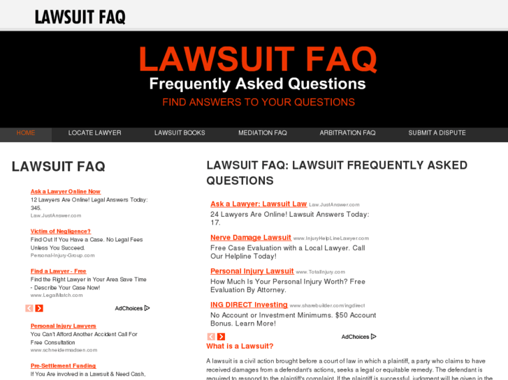 www.lawsuitfaq.com