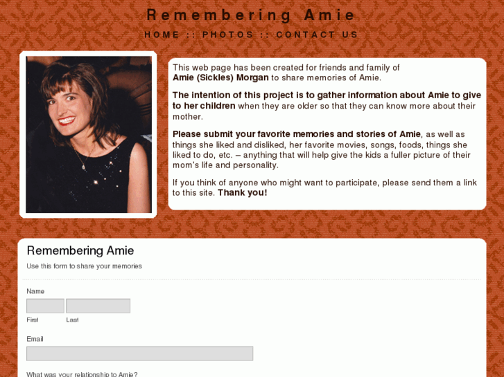 www.rememberingamie.com