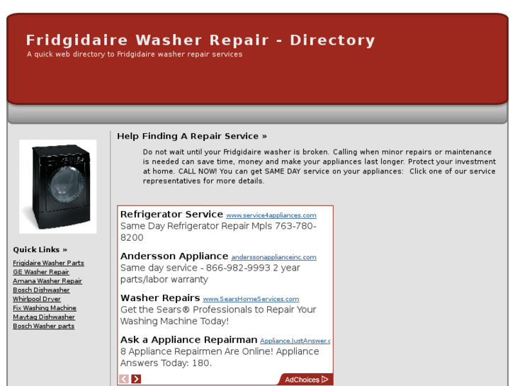 www.frigidairewasherrepair.com