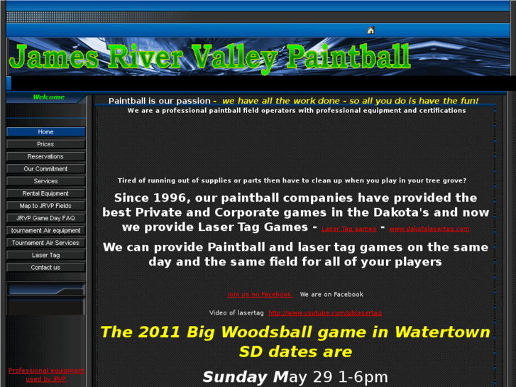 www.jamesrivervalleypaintball.com