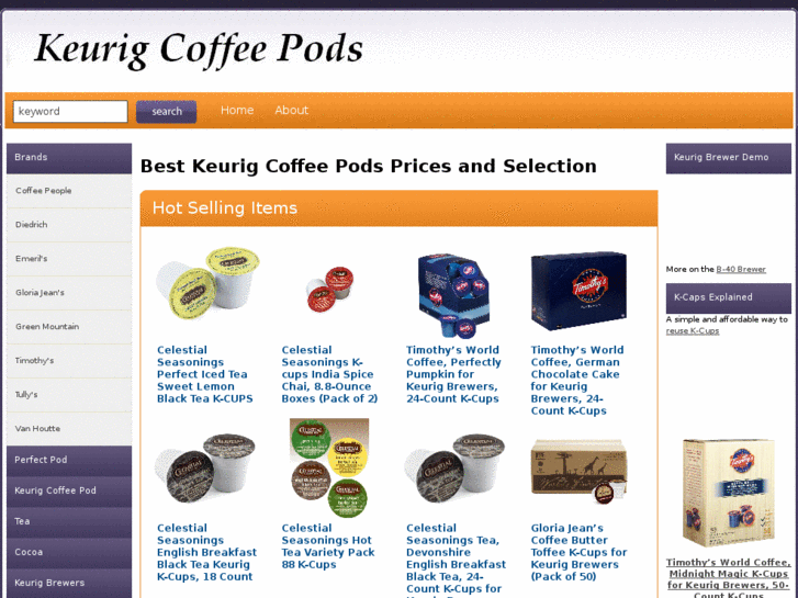 www.keurigcoffeepods.com