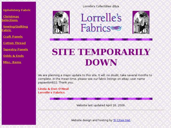 www.lorrellesfabrics.com