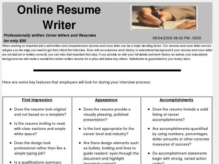 www.onlineresumewriter.com