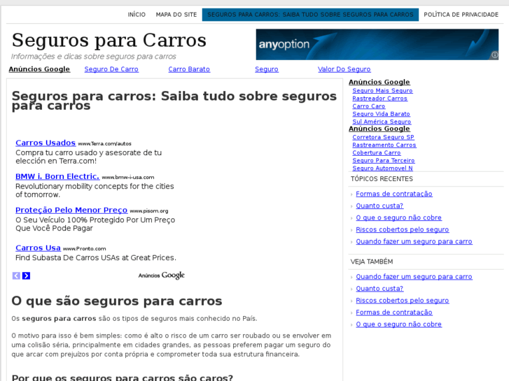 www.segurosparacarros.org