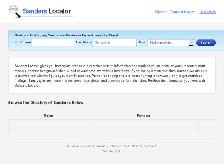 www.sanderslocator.com