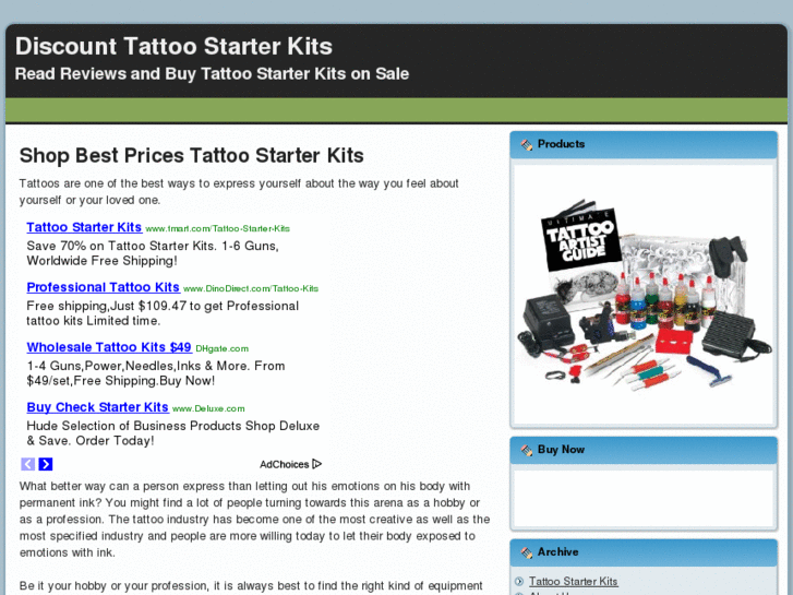 www.tattoostarterkits.net