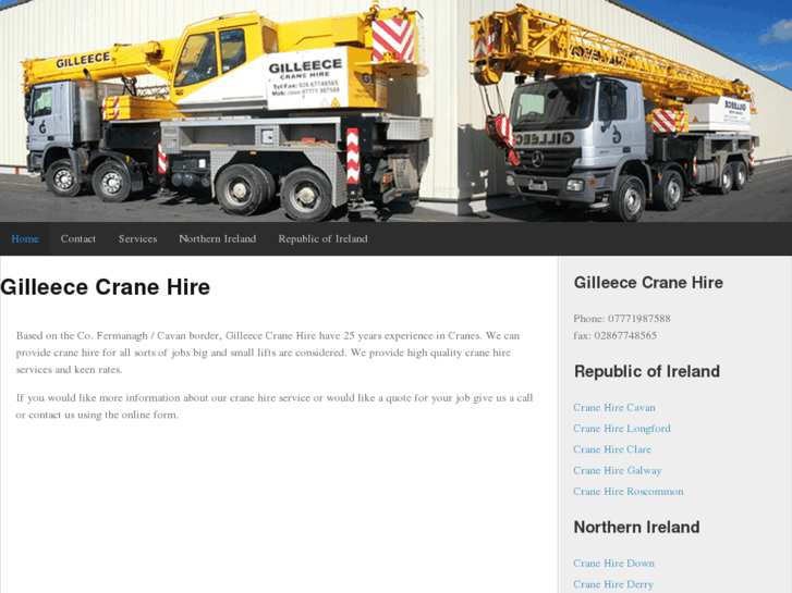 www.gilleececranehire.com