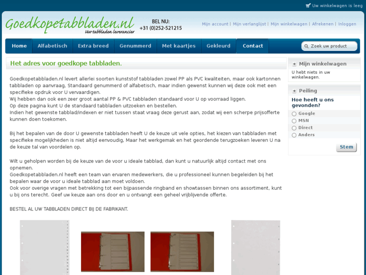 www.goedkopetabbladen.nl