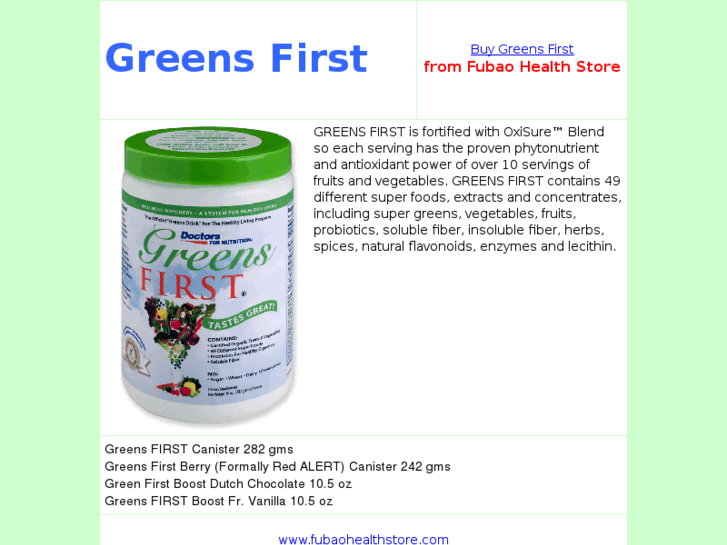 www.greensfirst.org