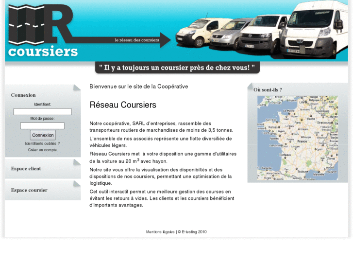 www.lereseaudescoursiers.com