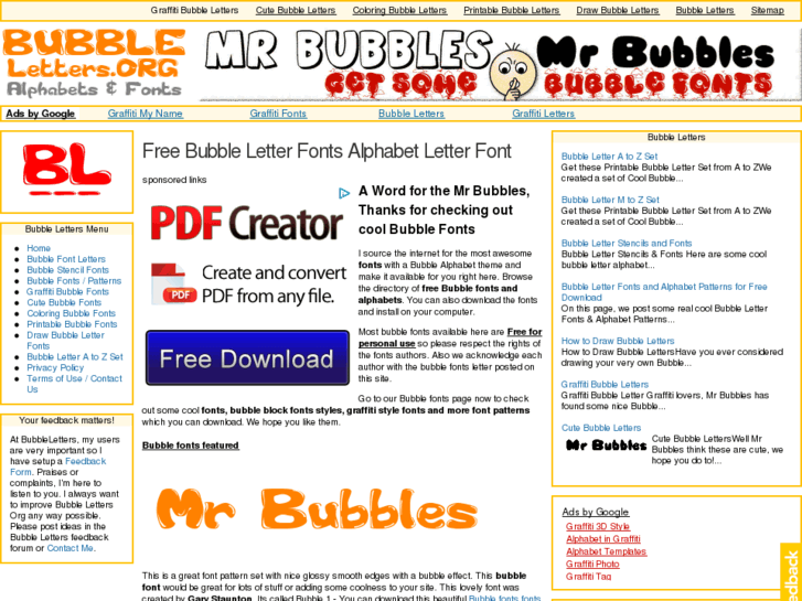 www.bubbleletters.org