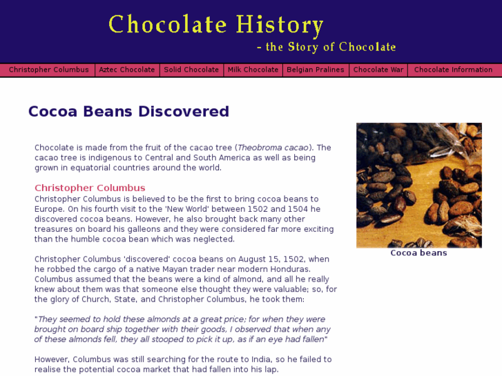 www.chocolate-history.co.uk