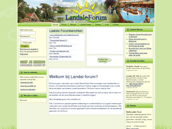 www.landal-forum.nl