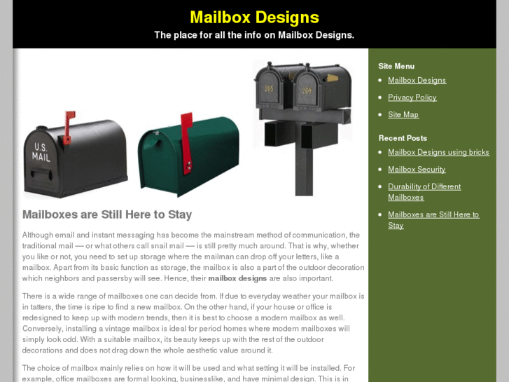 www.mailboxdesigns.net