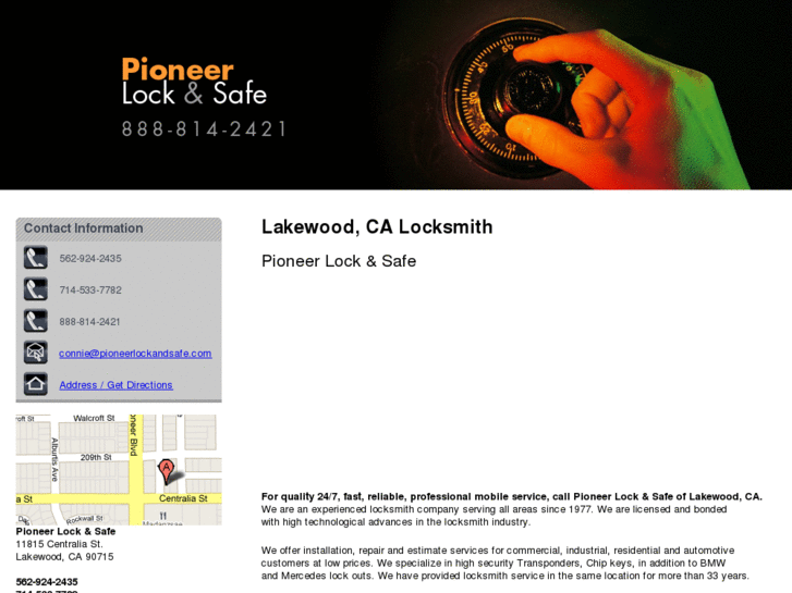 www.pioneerlockandsafe.net