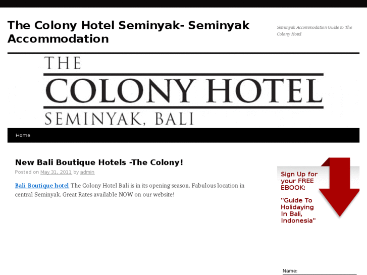 www.thecolonyhotelseminyak.com