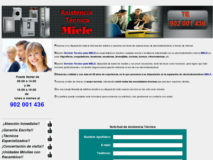 www.asistenciatecnicamiele.es