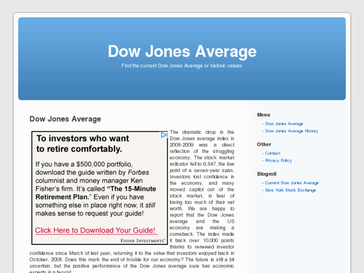 www.dowjonesaverage.org