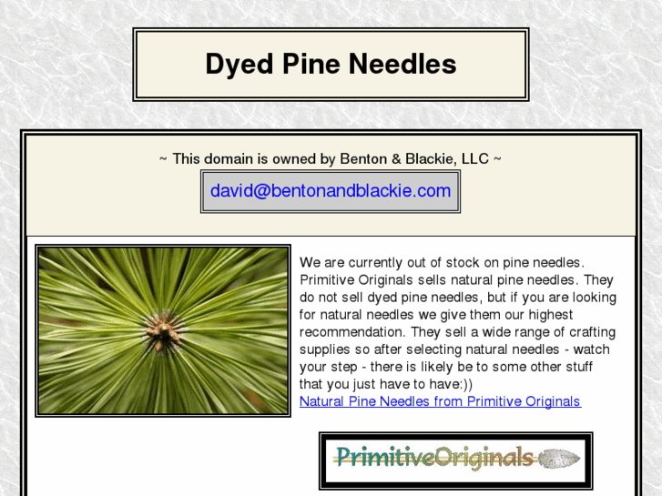 www.dyedpineneedles.com