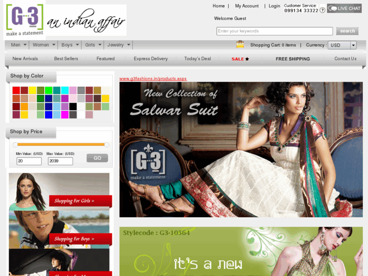 www.g3sarees.com