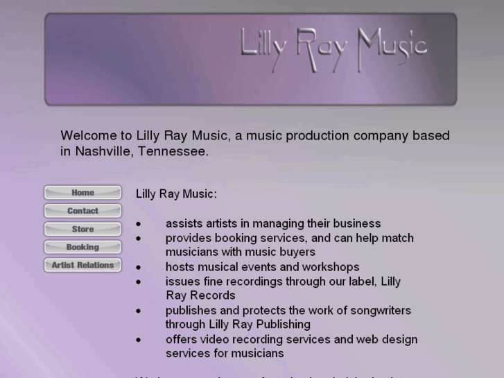 www.lillyraymusic.com