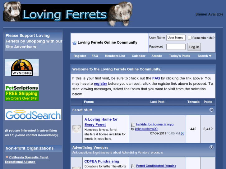 www.lovingferrets.com