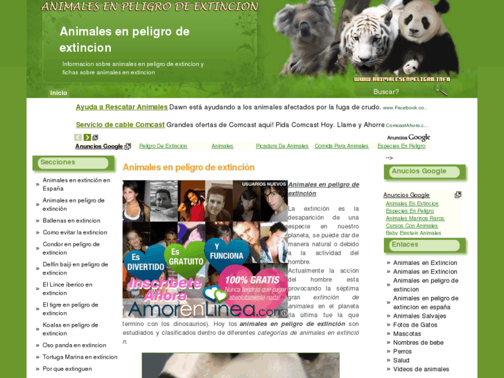 www.animalesenpeligro.info