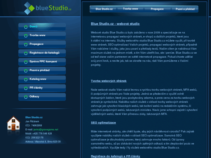 www.bluestudio.cz