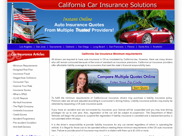 www.californiacarinsurancesolutions.com