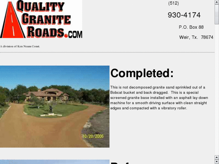 www.crushedgraniteroads.net