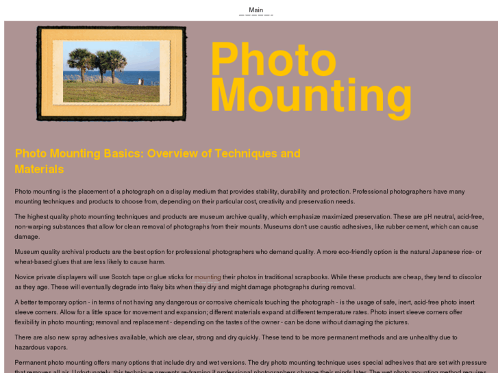 www.photomounting.org