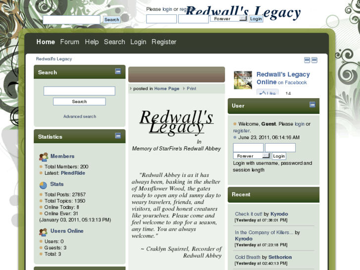 www.redwallslegacy.com