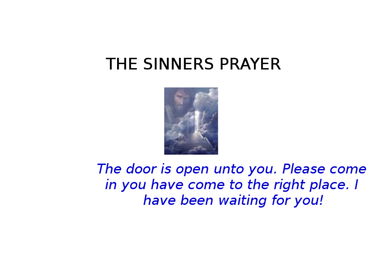 www.thesinnersprayer.net