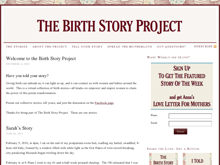 www.birthstoriesproject.com