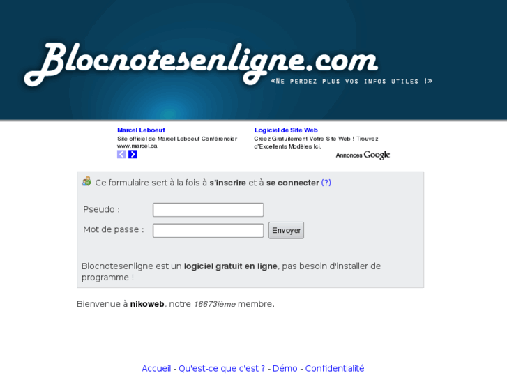 www.blocnotesenligne.com