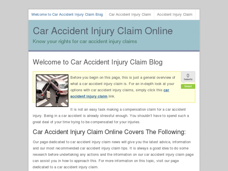 www.caraccidentinjuryclaimonline.com