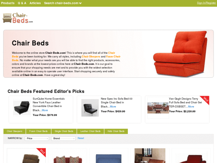 www.chair-beds.com