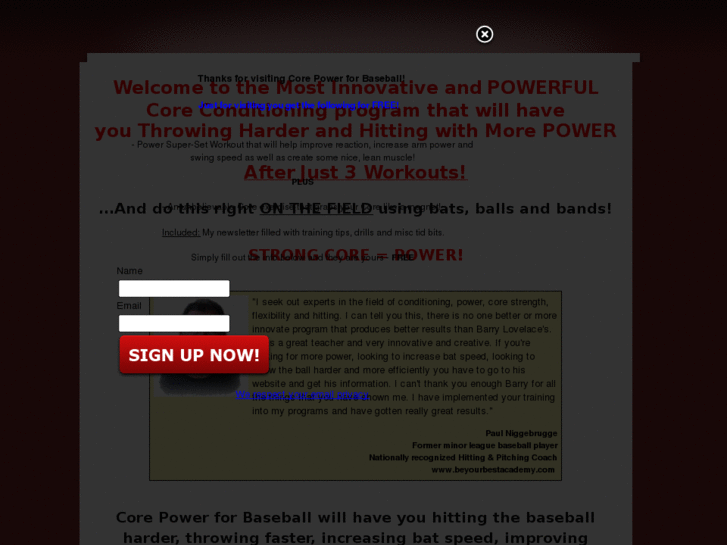 www.corepowerforbaseball.com