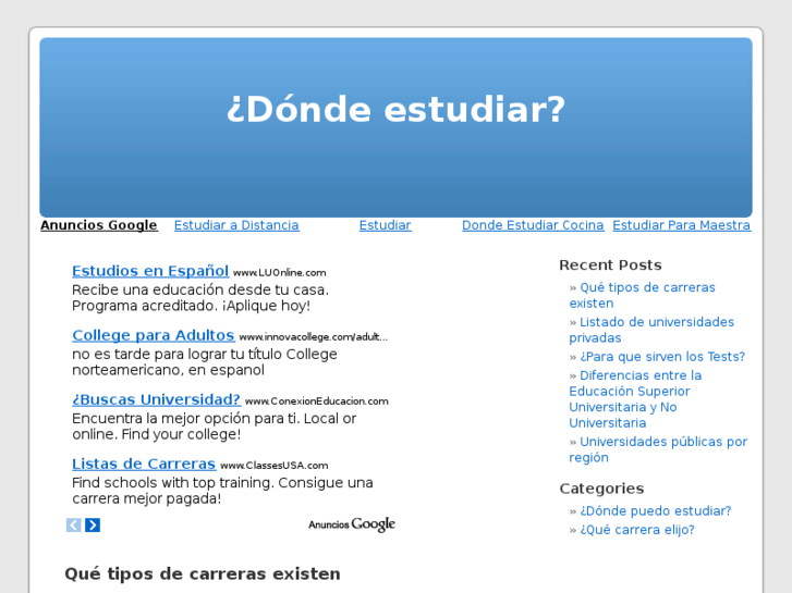 www.dondeestudiar.net