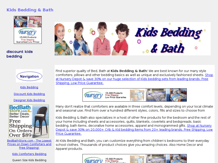 www.kidsbeddingbath.com