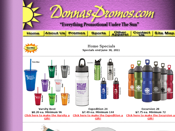 www.donnaspromos.com