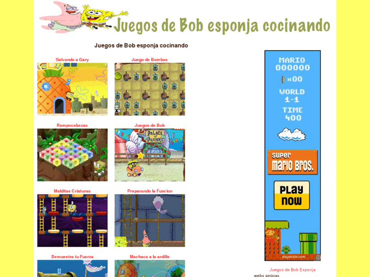 www.juegosdebobesponjacocinando.com