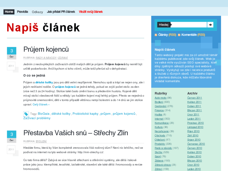 www.napis-clanek.cz