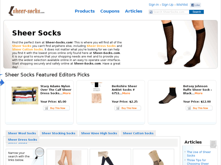 www.sheer-socks.com
