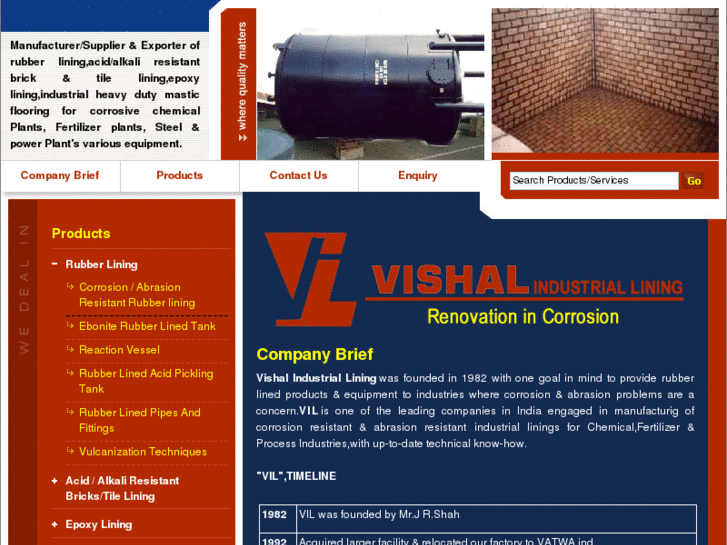 www.vishalindustriallining.com