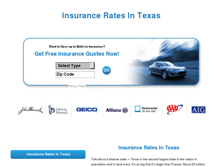 www.insuranceratesintexas.com