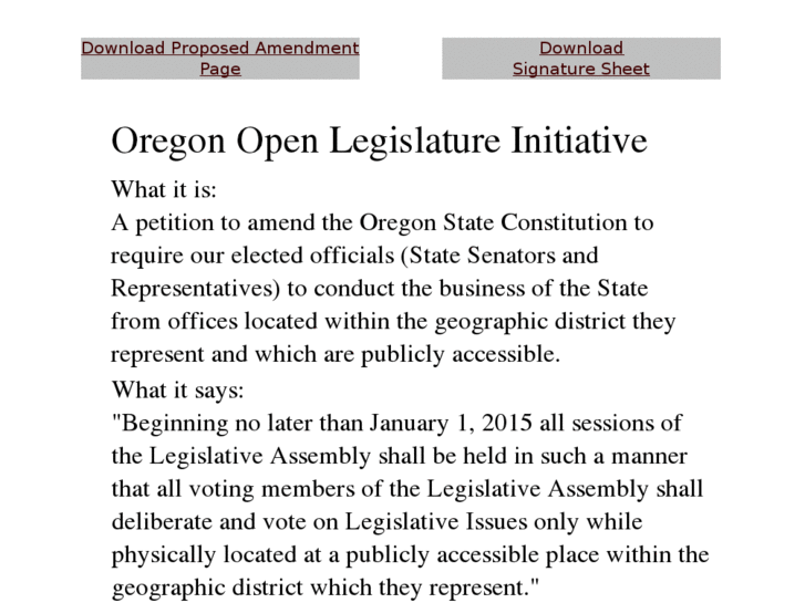 www.openoregonlegislature.com