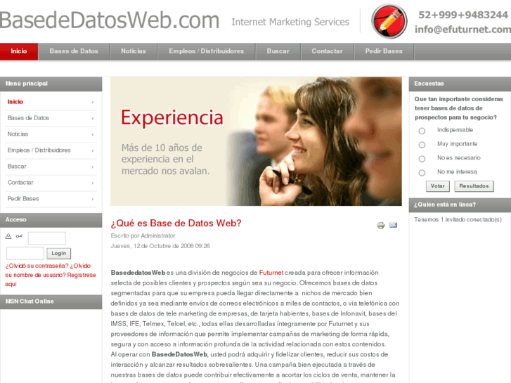 www.basededatosweb.com