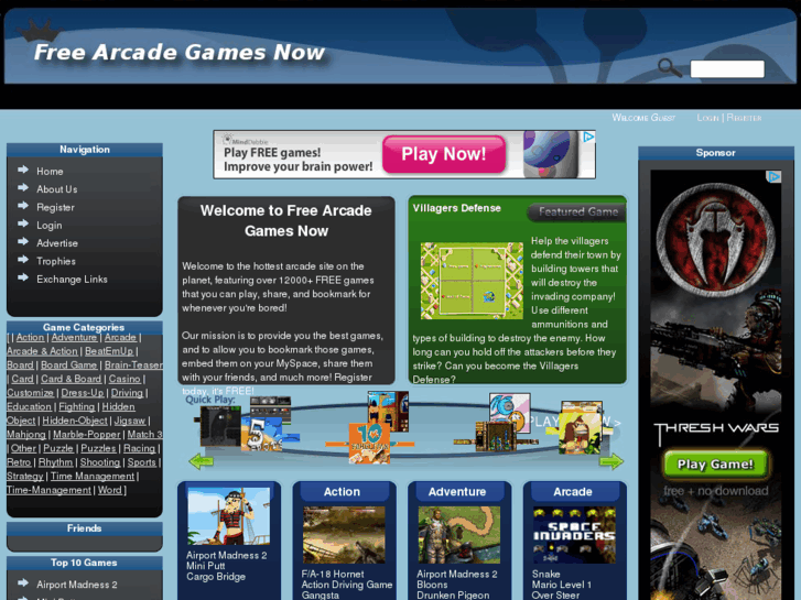 www.freearcadegamesnow.com