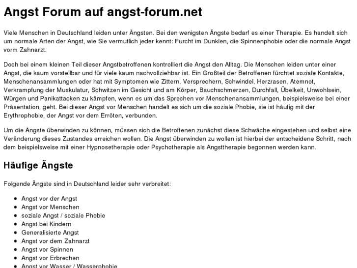 www.angst-forum.net